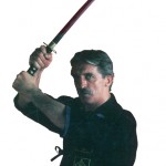 Brian McCarthy in sword stance